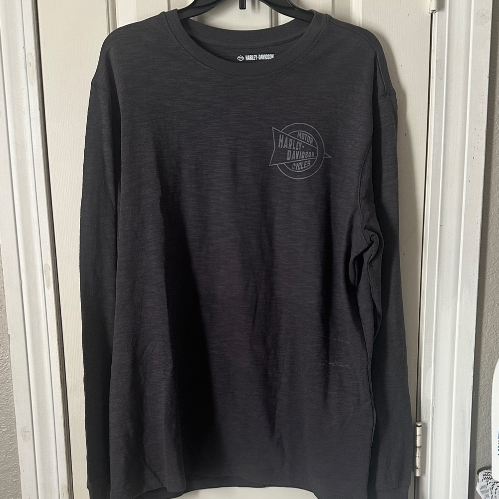 Harley-Davidson Men's Charcoal Long Sleeve Tee